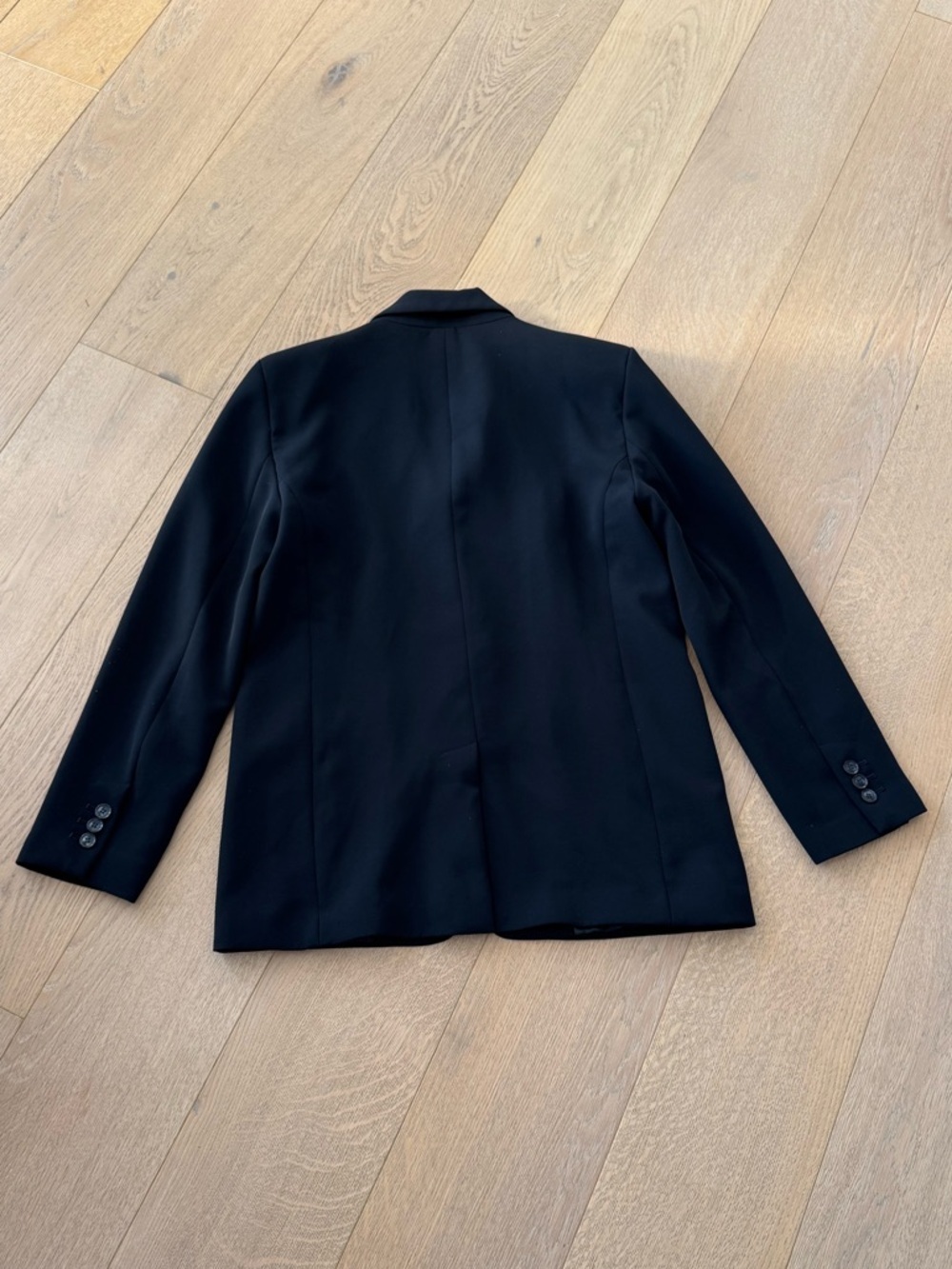 LOFT Versa Crepe Drape Oversized Blazer Black Size 2 - Picture 7 of 13